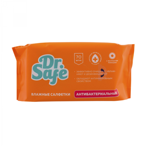 Cалфетки для рук Dr.Safe Ромашка 70 шт