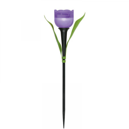 Светильник садовый Usl-c-453 Uniel на солнечной батарее, лиловый тюльпан