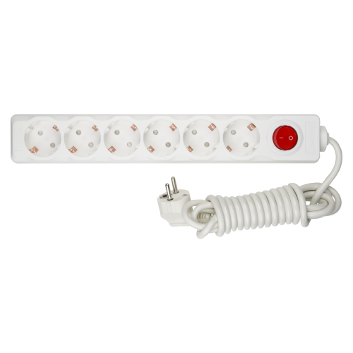 Удлинитель Uniel s-gcd6-3b white