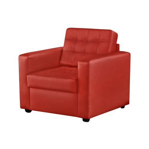 Кресло ФС Нубия натуральная кожа 89x86x86 красное