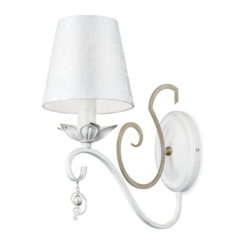 Бра Maytoni Elegant ARM004-01-W 1хE14х40W Белый с Золотом