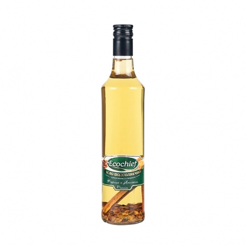 Масло подсолнечное Ecochief Корица, апельсин 0,5 л