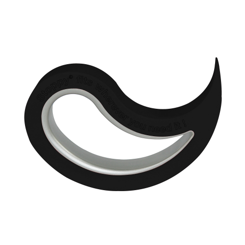 Фиксатор для дверей и окон Stoppy черный