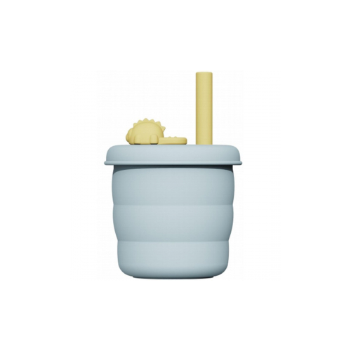 Jordan&Judy Силиконовый стакан Jordan Judy Silicone Сup Dinosaur 480 ml Blue (KT055)