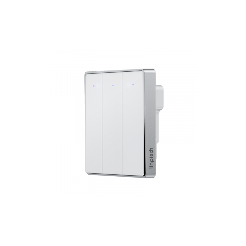 Умный выключатель трехклавишный Xiaomi Linptech Glass Panel Smart Switch E1 Single Fire Three Button White (QE1GSB-W3 MI)
