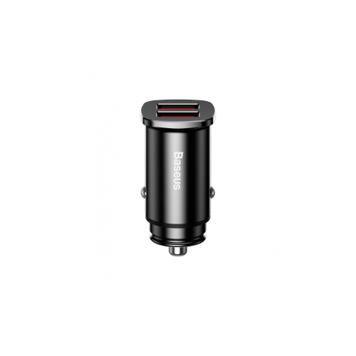 Автомобильное зарядное устройство Xiaomi Baseus Dual Car Charger QC3.0 30W Metal Black (CCALL-DS01)