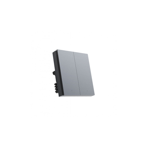 Умный настенный выключатель Aqara Smart Wall Switch H1 Pro (двойной с нулевой линией) Black (QBKG31LM)