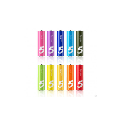 Батарейки алкалиновые Xiaomi ZMI Rainbow Zi5 типа AA Сolored (10 шт.)