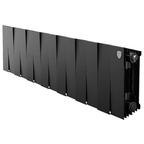 Биметаллический радиатор ROYAL THERMO Piano Forte 200/100 мм, 14 секций, боковое подключение, Noir Sable