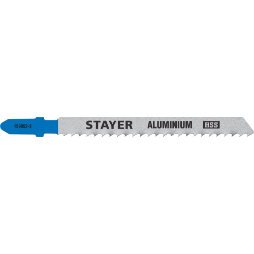 Полотна для лобзика STAYER 159952-3_z02 по мягкому металлу толщиной 2-15мм, HSS-R, быстрорежущая сталь М2(S6-5-2) Р6М5, класс А