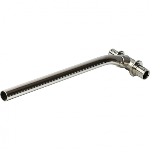 Трубка Т-образная аксиальная STOUT 16/250/20 мм, для PEX трубы, хромированная латунь