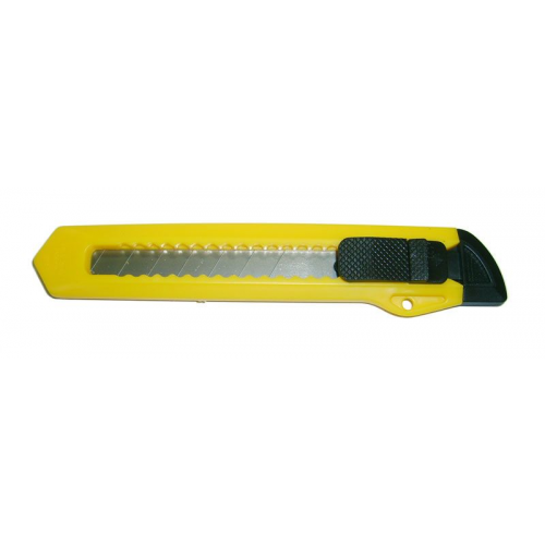 Нож с выдвижным лезвием SKRAB 26710 18 мм, пластиковый корпус