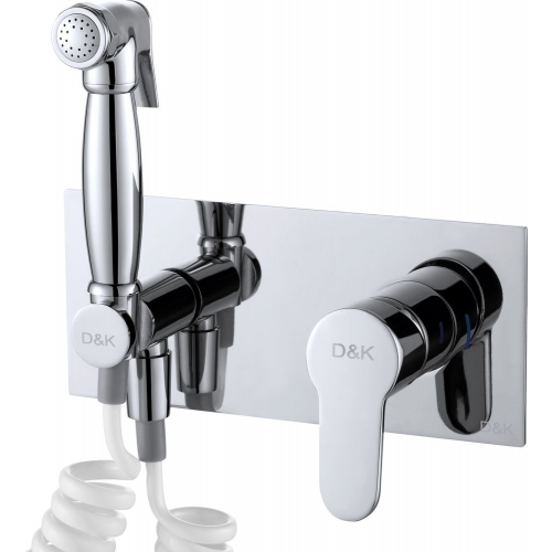 Гигиенический душ D&K Rhein.Marx DA1394501 со смесителем, встраиваемый, хром