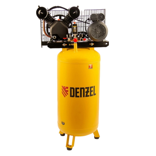 Компрессор DENZEL BCV2200/100V, 58112 воздушный ременный привод 2,3 кВт, 100 литров, 440 л/мин