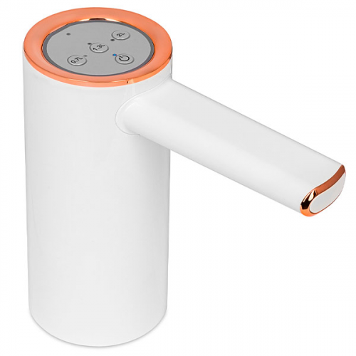 Помпа Ecotronic PLR-240 белая электрическая на аккумуляторе от USB-адаптера для 19л бутылей (в коробке)