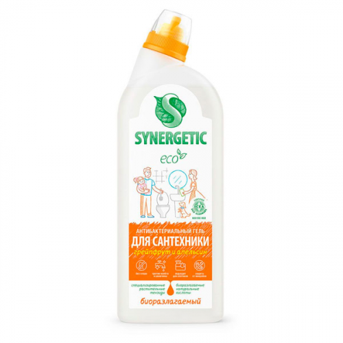 Средство для чистки Синергетик (SYNERGETIC) для сантехники грейпфрут и апельсин 0,7 л