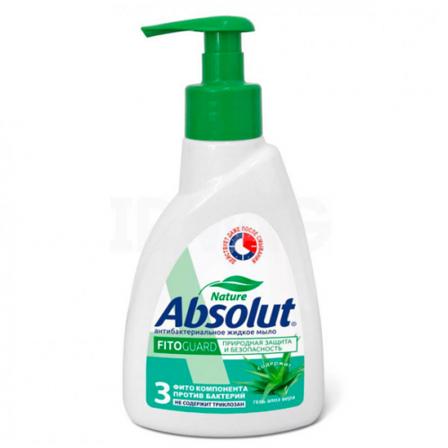 Жидкое мыло Absolut Fito Guard антибактериальное с алоэ вера 500 мл