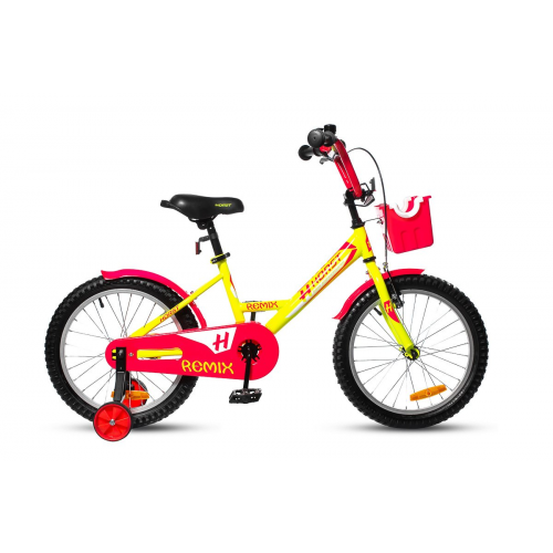 Детский велосипед HORST Remix 18" 2020 (Рама: 6-8 лет, Цвет: лимонный)