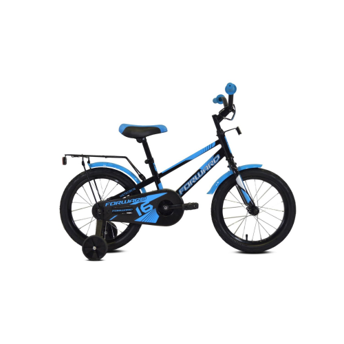 Детский велосипед FORWARD METEOR 16" 2020 (Рост: 100-118 см, Цвет: серо-голубой/оранжевый) Forward