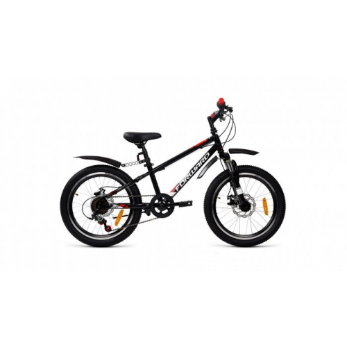 Детский велосипед FORWARD UNIT 3.0 disc 20" 2020 (Рама: 10,5" (Рост: 115-130 см), Цвет: черный/белый) Forward