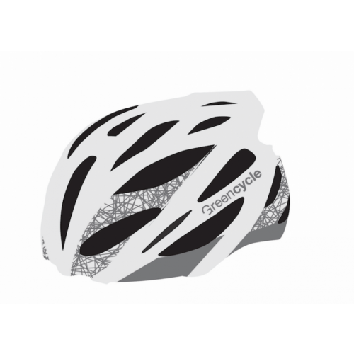 Велошлем Green Cycle New Alleycat, бело-серый матовый (Размер: 58-61 см)
