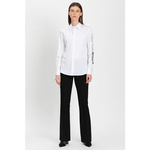 Брюки клеш в черном цвете VASSA&Co V218670N-1176C99