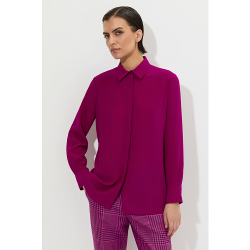 Блузка из 100% шелка VASSA&Co V226423N-1927C39