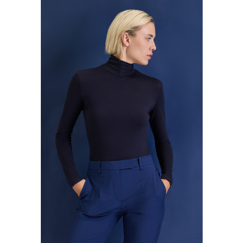 Водолазка в синем оттенке VASSA&Co B236862N-1830C67