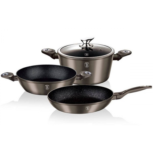 Набор посуды Berlinger Haus BH-1277 Carbon Metallic Line